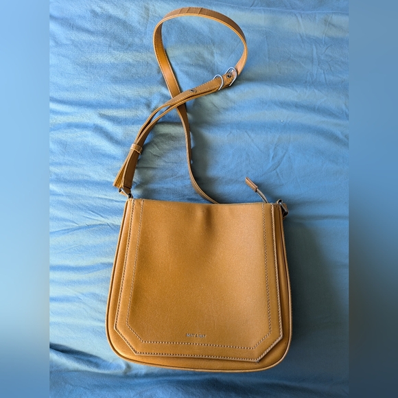 Matt & Nat Mara Vegan Leather Hobo Bag mustard - Picture 2 of 5